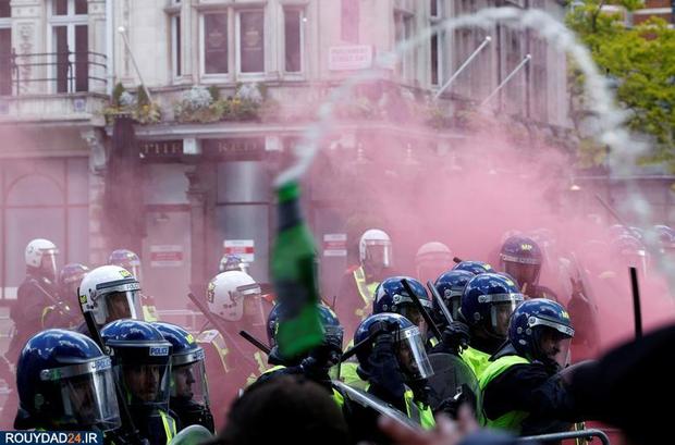 آتش اعتراضات مردمی به لندن رسید