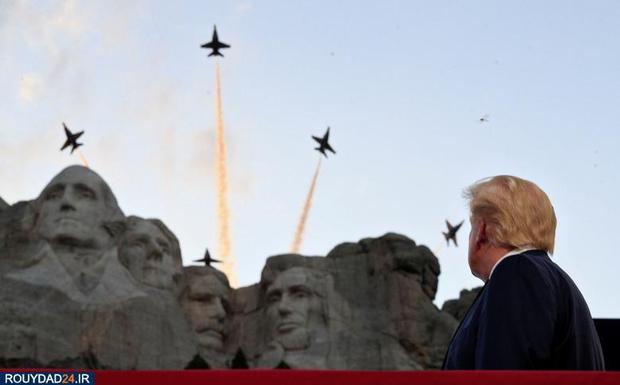 بازدید ترامپ از کوه راشمور
