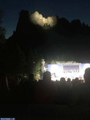 بازدید ترامپ از کوه راشمور