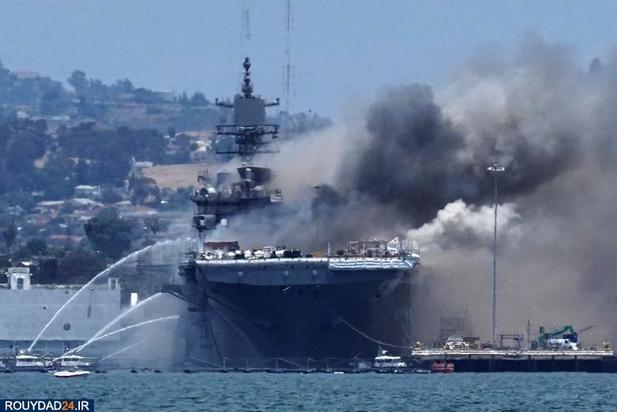 انفجار در کشتی نیروی دریایی 