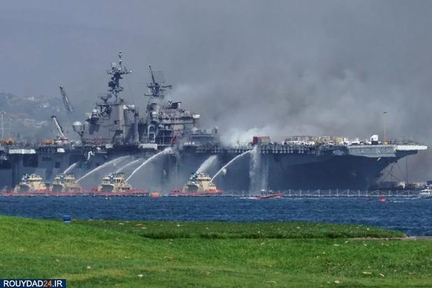 انفجار در کشتی نیروی دریایی 