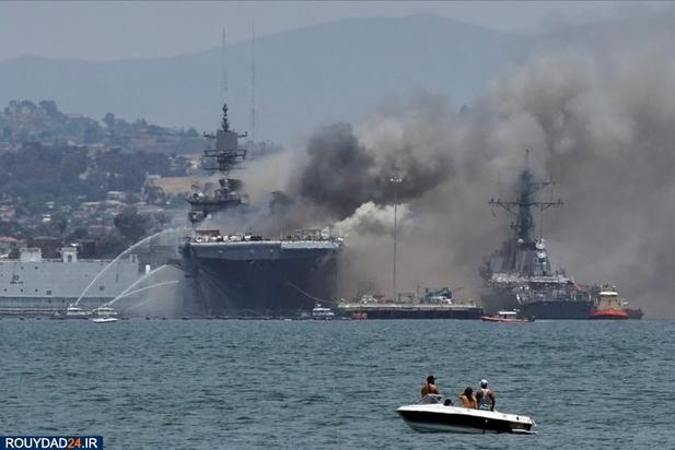 انفجار در کشتی نیروی دریایی 