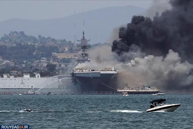 انفجار در کشتی نیروی دریایی 