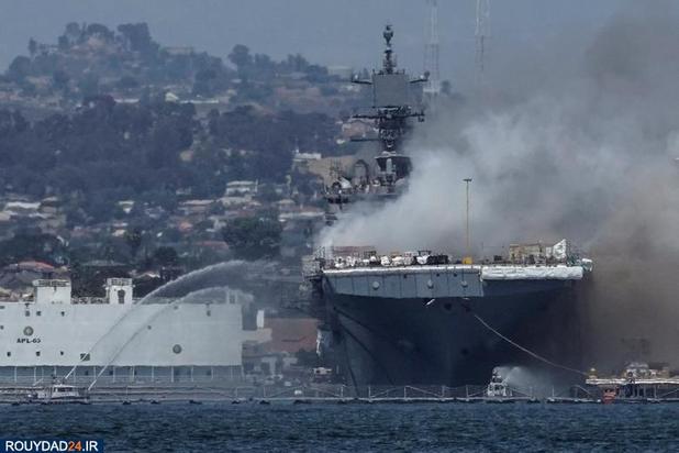 انفجار در کشتی نیروی دریایی 