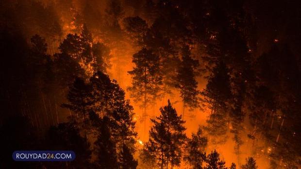 گسترش آتشسوزی در سیبری