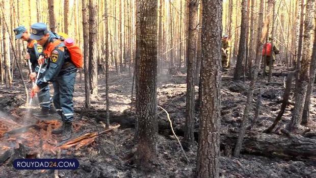 گسترش آتشسوزی در سیبری