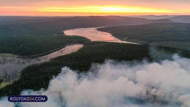 گسترش آتشسوزی در سیبری