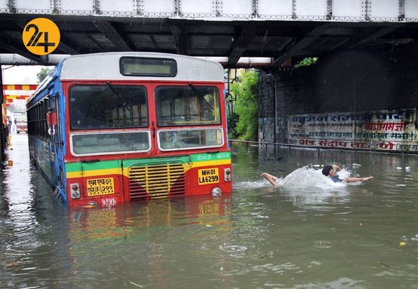 باران شدید در بمبئی