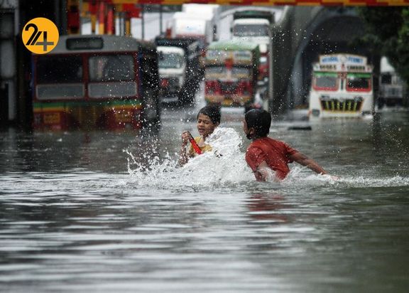 باران شدید در بمبئی