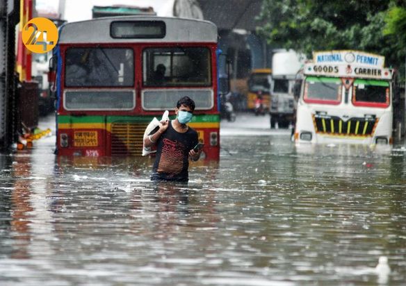 باران شدید در بمبئی