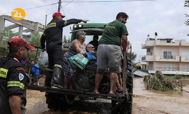 سیل در یونان