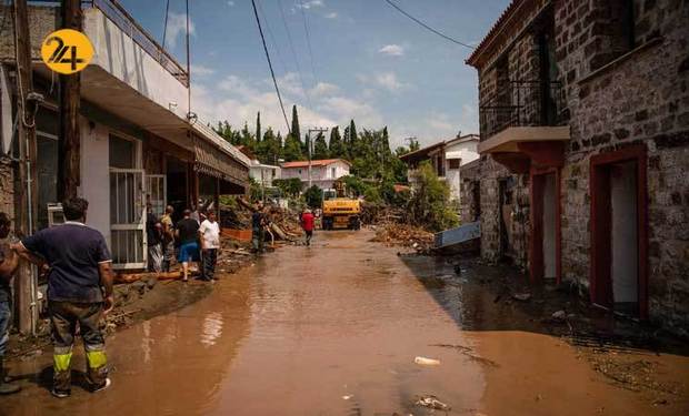 سیل در یونان