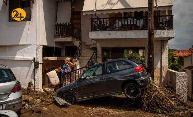 سیل در یونان