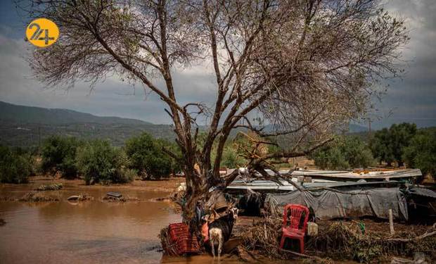 سیل در یونان