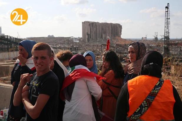 مردم غمزده بیروتی