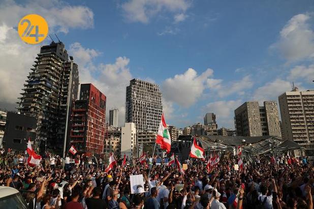 مردم غمزده بیروتی