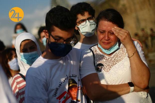 مردم غمزده بیروتی