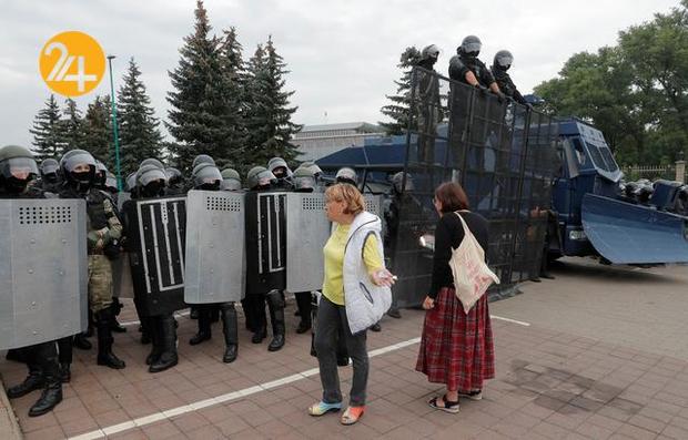 رویارویی معترضان و پلیس بلاروس