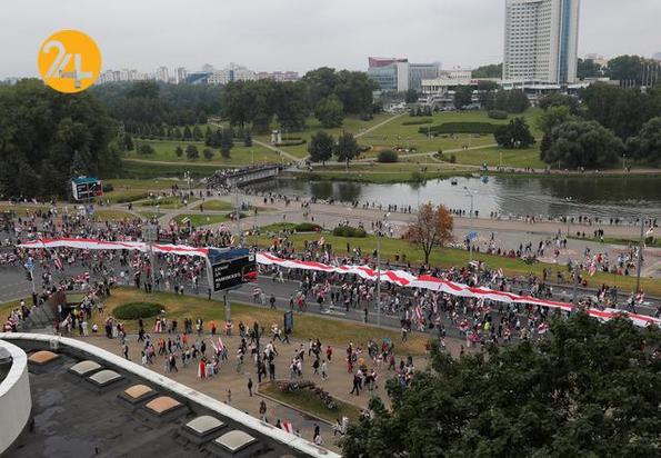 رویارویی معترضان و پلیس بلاروس