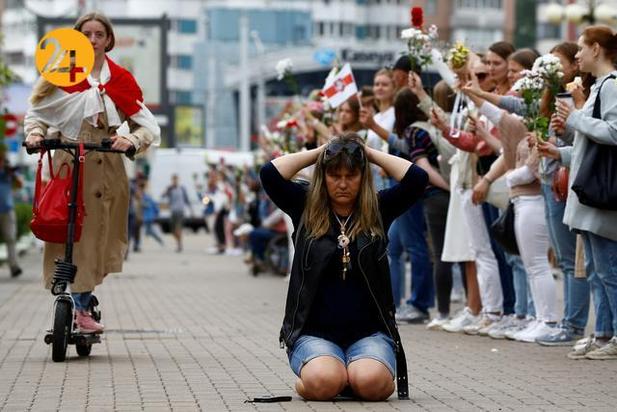 رویارویی معترضان و پلیس بلاروس