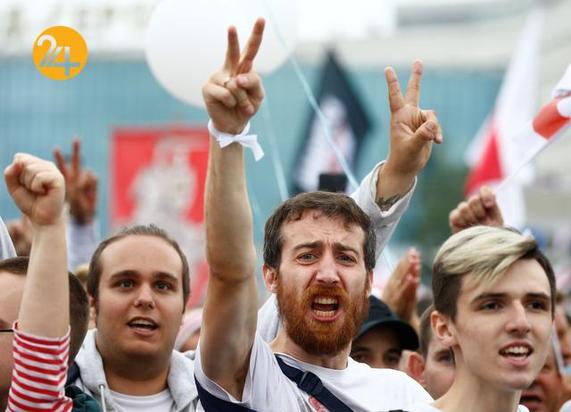 رویارویی معترضان و پلیس بلاروس