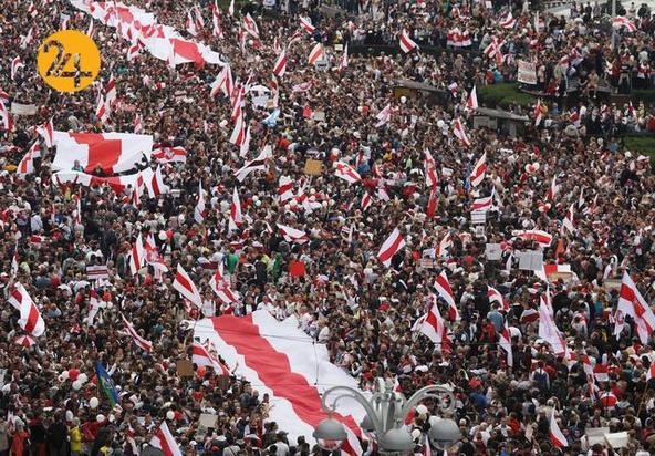 رویارویی معترضان و پلیس بلاروس