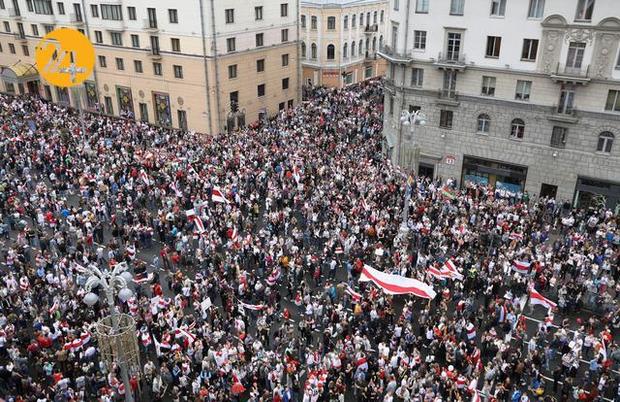 رویارویی معترضان و پلیس بلاروس