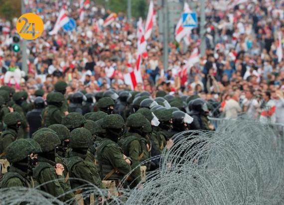 رویارویی معترضان و پلیس بلاروس