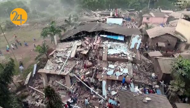 فروپاشی یک ساختمان در هند