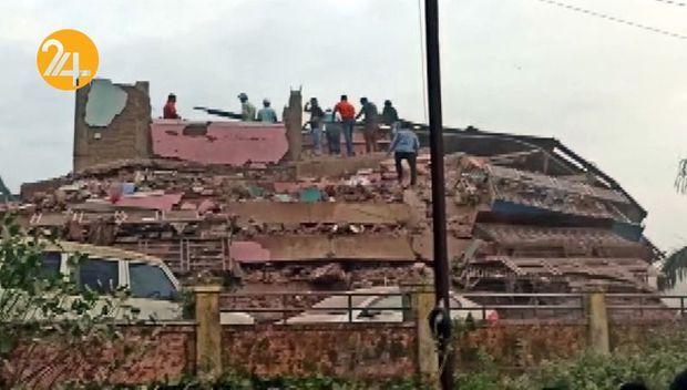 فروپاشی یک ساختمان در هند