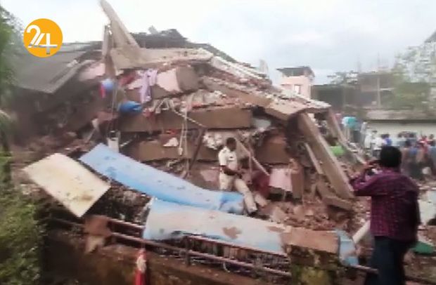 فروپاشی یک ساختمان در هند