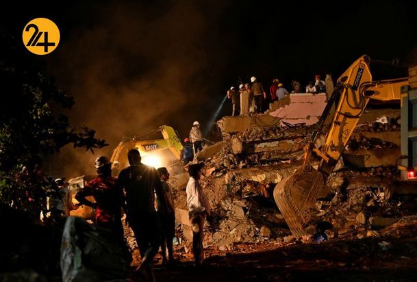 فروپاشی یک ساختمان در هند