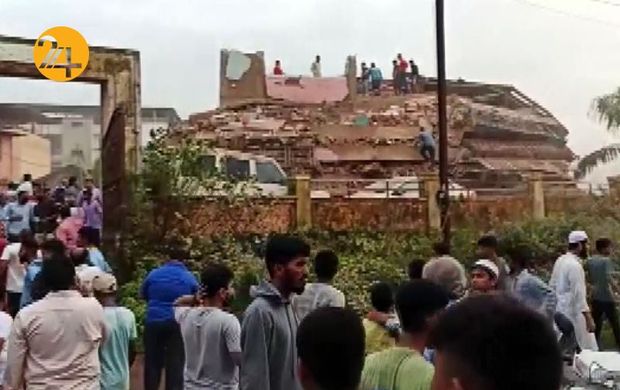 فروپاشی یک ساختمان در هند