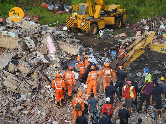 فروپاشی یک ساختمان در هند