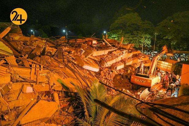 فروپاشی یک ساختمان در هند