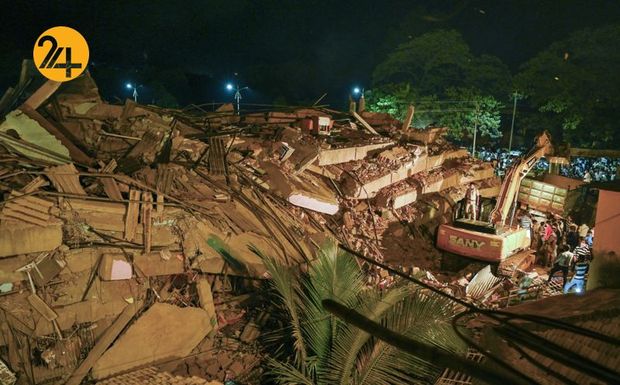 فروپاشی یک ساختمان در هند