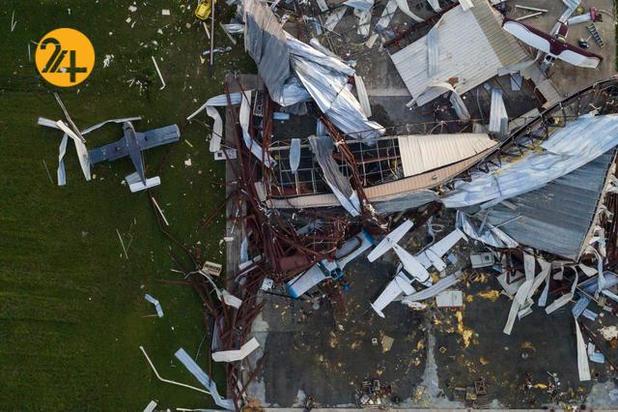 خرابی های طوفان لارا 