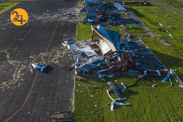 خرابی های طوفان لارا 