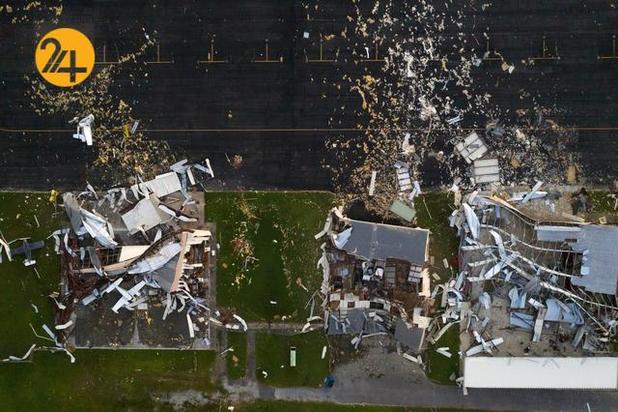 خرابی های طوفان لارا 