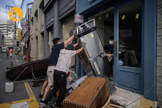 طوفان سخت دریای چین