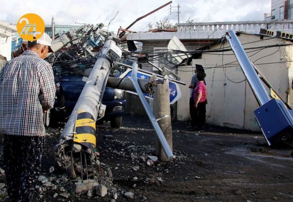 طوفان سخت دریای چین