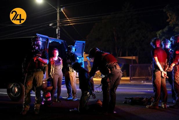 صد روز اعتراضات در پورتلند