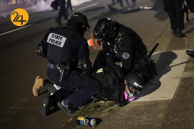 صد روز اعتراضات در پورتلند