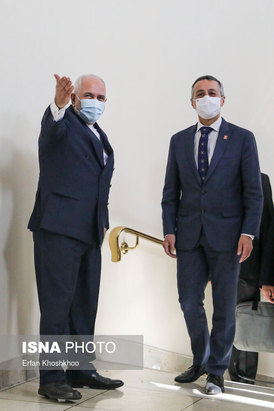 دیدار ظریف و وزیر خارجه سوئیس