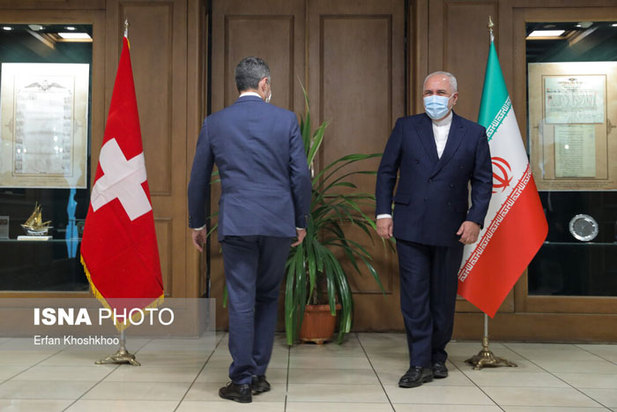 دیدار ظریف و وزیر خارجه سوئیس