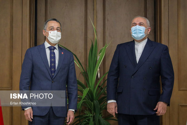 دیدار ظریف و وزیر خارجه سوئیس