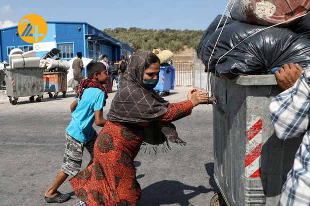 پناهجویان در کمپ‌های موقتی