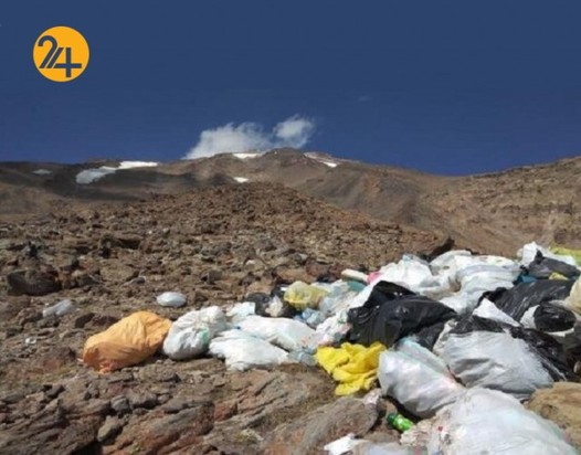 دپوی زباله در ارتفاعات دماوند