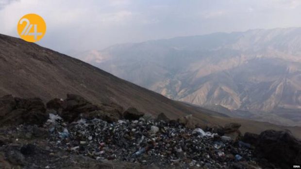دپوی زباله در ارتفاعات دماوند