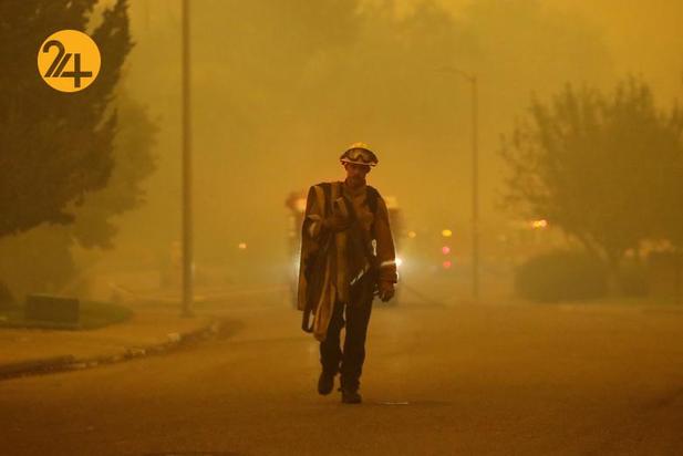 مزارع انگور کالیفرنیا زیر خاکستر 